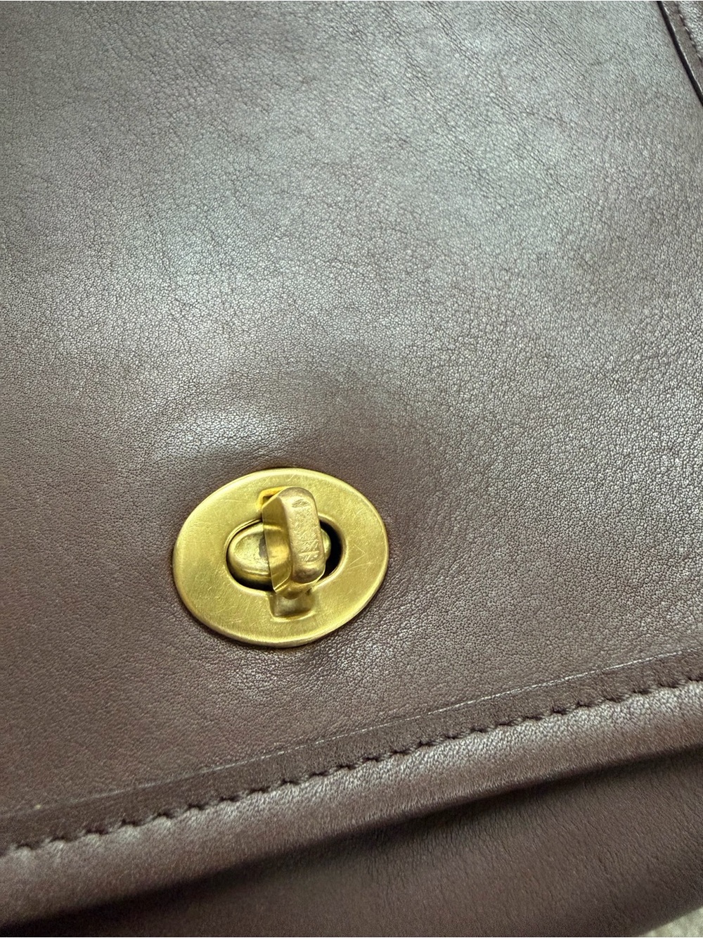 Coach Vintage Companion Flap Costa Rica Leather Crossbody Bag Mahogany EUC - Picture 9 of 14
